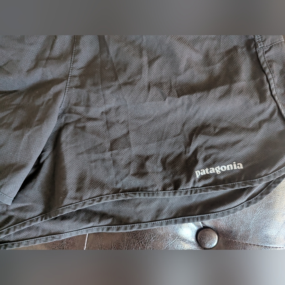 Black Patagonia running shorts